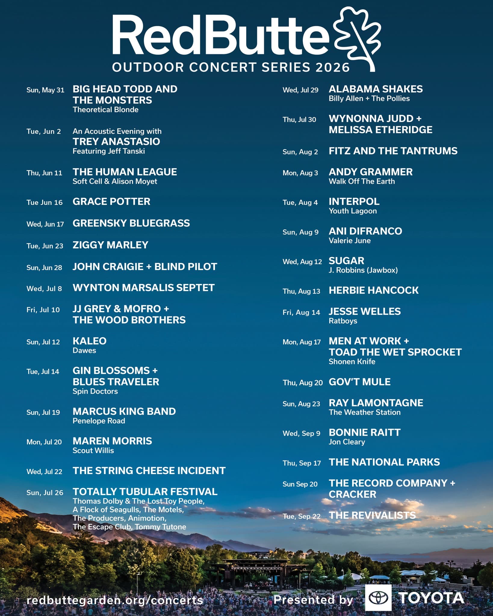 Red Butte Garden & Arboretum's Outdoor Concert Series